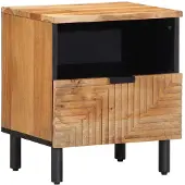 vidaXL Nachtkastje 40x33x46 cm Massief hout Acacia