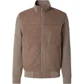 Bugatti Gebreid vest grijs / taupe