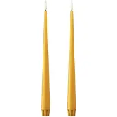 Fyrklövern taper kaars LED 2-pack 85 Mango , 30 cm