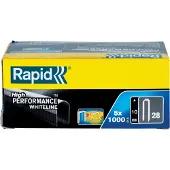 Rapid Nr. 28 kabelnieten wit 10 mm, 5x1.000 stuks - 11893511 - 11893511