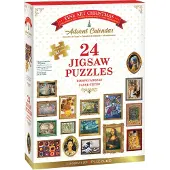 Eurographics Puzzle Adventskalender - Fine Art Christmas Puzzle (24x50 stukjes)
