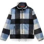 Napapijri Fleece jas 'Montepiana' blauw / zwart / wit