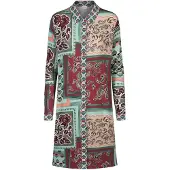 Mey Nachthemd met lange mouwen Serie Mystical Maze Eucalyptus Green | Maat L