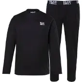 Men Plus Pyjama lang zwart