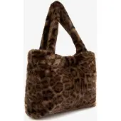Scapino Dames shopper met panterprint bruin