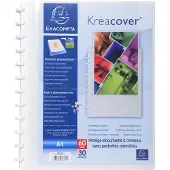 Exacompta Kreacover Showalbum met ringen en uitneembare tassen - 30 tassen - 60 zichten - A4 - - Wit - 86371E