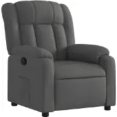 vidaXL Relaxfauteuil Donkergrijze Stof