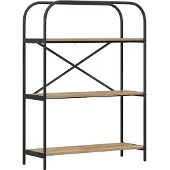 vidaXL Boekenplank 3-laags 80 x 30 x 109 cm Bewerkt hout Artisan Eiken