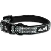 Alcott essentials adventure halsband voor hond reflecterend grijs 24x4 cm