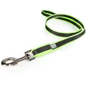 JULIUS K-9 Jogging Leash - Zwart/Neon - Met handvat