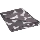 Flamingo Hondendeken Fleece Botmotief Grijs