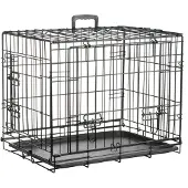 Flamingo Hondenbench S – Opvouwbare Hondenbench Draadkooi Zwart – 62x45x49,5 cm – hondenbench Nyo Zwart