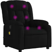 vidaXL Massagestoel met zwarte stof