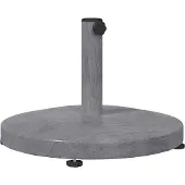 vidaXL - Parasolvoet - 24.35 - kg - Donkergrijze - Houtlook - Rond
