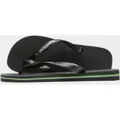 Havaianas Brazil Logo Flip Flops, zwart