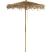 vidaXL Tiki Paraplu met Bananenblad Luifel 180 cm Bamboe