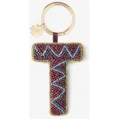 Sissy-Boy Donkerrode bag charm letter T