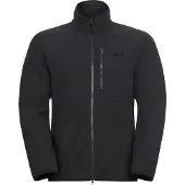 Jack Wolfskin Fleece jas 'Lake Ridge' zwart