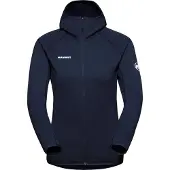 Mammut - Women's Aconcagua Midlayer Hooded Jacket - Fleecevest L, blauw