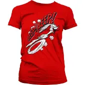 Looney Tunes BEEP BEEP Girly Tee dames-T-shirt rood