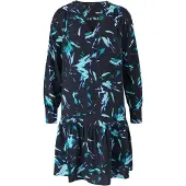 Comma Jurk turquoise / lichtblauw / donkerblauw / zwart