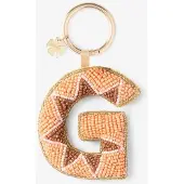 Sissy-Boy Lichtoranje bag charm letter G
