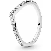 Pandora Ring, Fonkelende Wens Ring, (56, Zilver)
