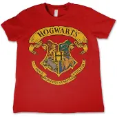 Harry Potter Hogwarts Crest T-shirt voor kinderen, rood