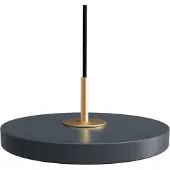 UMAGE Asteria Micro Hanglamp Anthracite Grey | Brass