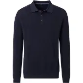 Casa Moda polo lange mouw donkerblauw
