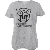 Transformers Autobots Monotone Girly Tee Damen T-Shirt Heathergrey-L