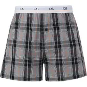 QS Boxershorts grijs / oranje / zwart / wit