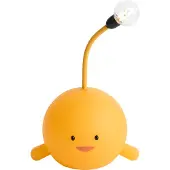 QAZQA Moderne tafellamp geel incl. LED oplaadbaar - Bulby