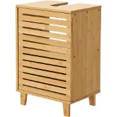 En.casa Bamboe wastafelonderkast Iveland 60x40x30 cm houtkleurig