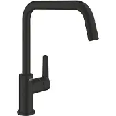 GROHE QuickFix Start verhoogde keukenmengkraan hoekig mat zwart