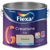 Flexa - Creations Lak Zijdeglans - Kiezelgrijs - Mengverf - 2,5 L