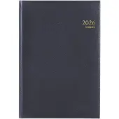 Brepols Omega Lima weekagenda met kwartierindeling 2027 blauw (1 week per 2 pagina's) 6-talig