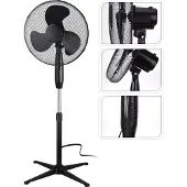 Excellent Electrics Staande ventilator 45 W zwart