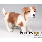 Farmwood Animals Tuinbeeld Hond Jack Russel bruin 39cm bruin Polyresin Tuinbeeld