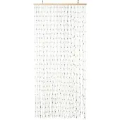 Home & Styling Deurgordijn Papier 90x200cm Wit wit Papier Deurhor
