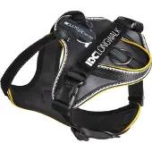 JULIUS K-9 gevoerde hondentuig IDC Longwalk, zwart/grijs, maat: 2XS