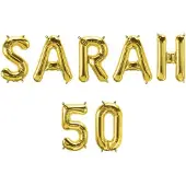 Paper Dreams Folie Ballon Slinger - Sarah 50 Goud goud Kunststof Ballon