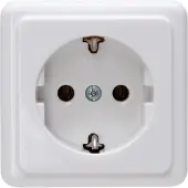 Heinrich Kopp - Wandcontactdoos - Standard - Opbouw - 1-voudig Stopcontact - Randaarde - Arctic Glans Wit