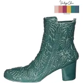 Ideas 4 Seasons Vaas Bootie Petrol Ø7x22x19cm Blauw blauw Keramiek Vaas