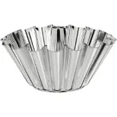 Gastromax tulband bakvorm, van blank metaal, 1,5 liter, zilver