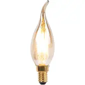 LUEDD E14 dimbare LED filament tipkaarslamp 240V 3W 250 lm