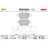 Valeo 302124A Remblokken