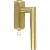 Formani Basics LB2-DKLOCK-O draaikiepgarnituur afsluitbaar - PVD mat goud