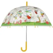 Esschert Design Paraplu voor kinderen - transparant - insecten thema - Dia 70 cm - automatisch