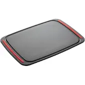 Brund easy cut snijplank 41x30x0.8 cm zwart/rood